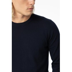 Maglia rasata gorocollo da uomo. c Boss 790 Dark Navy