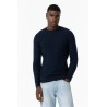 Maglione girocollo lavorato da uomo. c Lincoln 750 Dark Denim