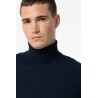 Maglione lavorato con collo dolcevita da uomo. c Gusman 793 Dress Blues