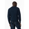 Maglione unica tinta lavorato da uomo. c Bair 793 Dress Blues