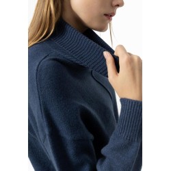 Maglione da Donna con manica a pipistrello e collo dolcevita c Polimnia_1 790 Dark Navy