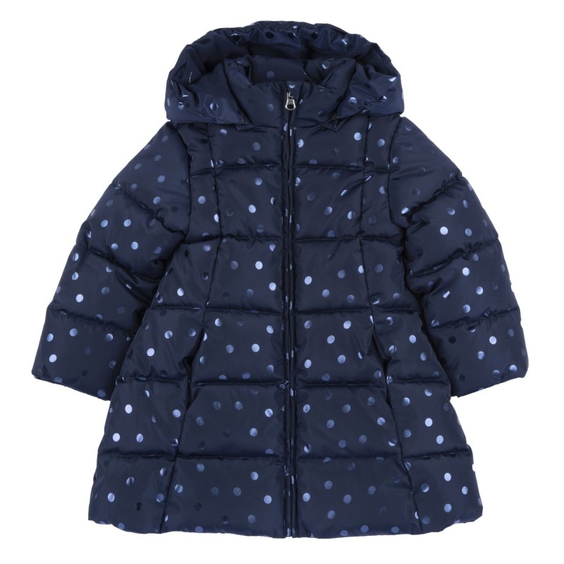 Giubbotto da bambina modello parka realizzato con materiale tecnico riciclato Chicco 09087830000000 c 086 BLU FANTASIA