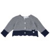 Cardigan da neonata girocollo in maglia lavorata Chicco 09007377000000 c 095 GRIGIO