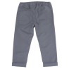 Pantaloni da bambino lunghi in twill di cotone elasticizzato Chicco 09007820000000 c 095 GRIGIO