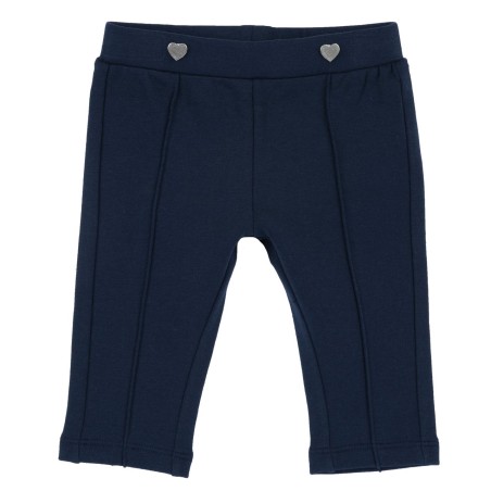 Pantaloni da neonata lunghi in felpa elasticizzata garzata Chicco 09007710000000 c 088 BLU