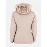 YES ZEE GIUBBINO DA DONNA IN SOFTSHELL CON CAPPUCCIO STACCABILE J051 Q200 c BEIGE SCURO