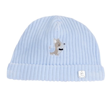 Cappello in ciniglia a coste Chicco 09016500000000 c 021 CELESTE