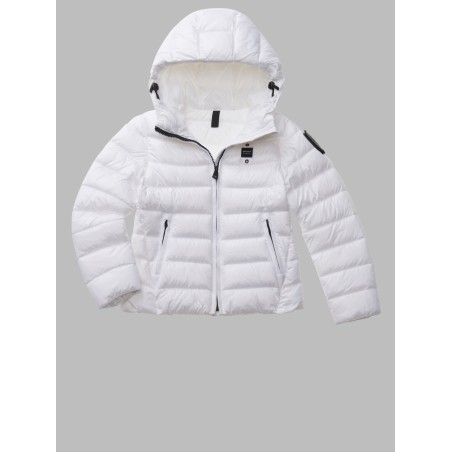 BLAUER GIUBBINO TIPO PIUMINO CON IMBOTTITURA ECO - CAROLL JUNIOR DA 24WBLGC02080 006648 c 100BI BIANCO OTTICO int. BIANCO OTTICO