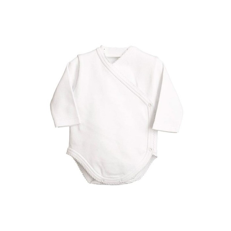 Body antipanico bianco, manica lunga, da Neonata. Bianco 01206 Calamaro