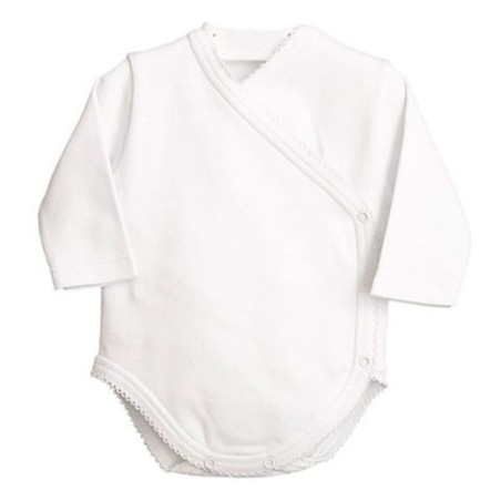 Body antipanico bianco, manica lunga, da Neonata. Bianco 01206 Calamaro