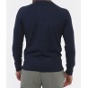 Maglione leggero girocollo classico in total blu navy con maniche raglan. M866  MZ00   c BLU NAVY