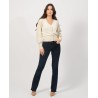 YES ZEE CARDIGAN DA DONNA CORTO CON EFFETTO SEMI LUCIDO M092 IS00 c AVORIO Yes Zee