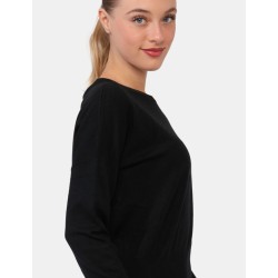 YES ZEE Maglione da donna classico di colore nero M051 RU00 c NERO