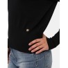 YES ZEE Maglione da donna classico di colore nero M051 RU00 c NERO