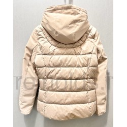 YES ZEE GIUBBINO DA DONNA TRAPUNTATO CON FINTO GILET E CAPPUCCIO STACCABILE J045 M800 c BEIGE