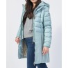 YES ZEE CAPPOTTO DA DONNA TRAPUNTATO CON FINTO GILET STACCABILE O003  M800 c VERDE ANTICO