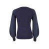 YES ZEE MAGLIA DA DONNA E RAGAZZA GIROCOLLO CON MANICHE A SBUFFO M062 BG00 c BLU NAVY