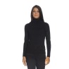 YES ZEE MAGLIA DA DONNA DOLCEVITA CON MANICHE A SBUFFO M038 RU00 c NERO