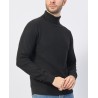 YES ZEE MAGLIA DA UOMO E RAGAZZO DOLCEVITA CON TESSUTO LAVORATO M868 MY00 c NERO