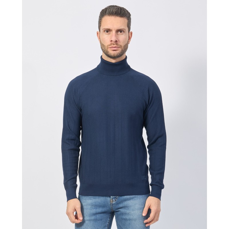 YES ZEE MAGLIA DA UOMO E RAGAZZO DOLCEVITA RAGLAN M867 MZ00 c BLU NAVY