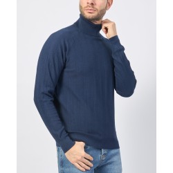 YES ZEE MAGLIA DA UOMO E RAGAZZO DOLCEVITA RAGLAN M867 MZ00 c BLU NAVY