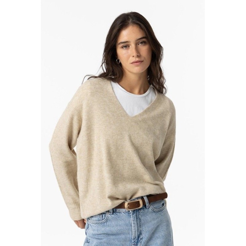 Maglione con collo a V da donna c Juca_3 134