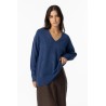 Maglione con collo a V da donna c Juca_3 790 Dark Navy