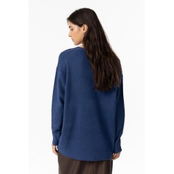 Maglione con collo a V da donna c Juca_3 790 Dark Navy