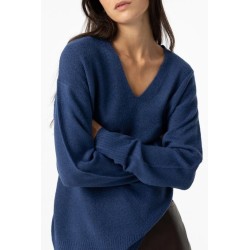 Maglione con collo a V da donna c Juca_3 790 Dark Navy