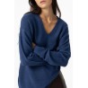 Maglione con collo a V da donna c Juca_3 790 Dark Navy