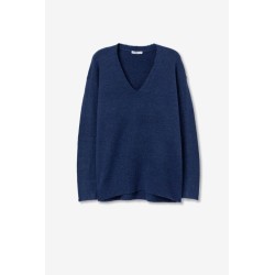 Maglione con collo a V da donna c Juca_3 790 Dark Navy