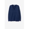 Maglione con collo a V da donna c Juca_3 790 Dark Navy